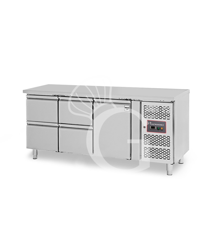 Mesa refrigerada 4 cajones 1 puerta -18°C/-22°C - Prof. 700 mm