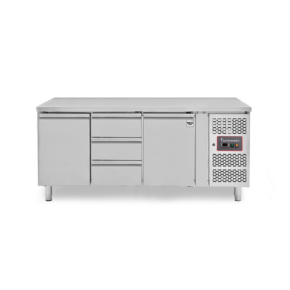 Mesa refrigerada 3 cajones centrales 2 puertas – 18 °C / – 22 °C – Profundidad 700 mm