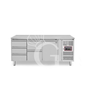 Mesa refrigerada 3+2 cajones 1 puerta -18°C/-22°C - Prof. 700 mm