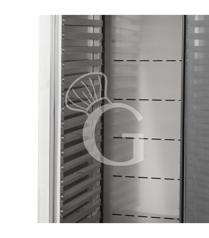Carro refrigerado 20 GN 2/1 portabandejas, 540 litros, acero inoxidable AISI 304 con ruedas