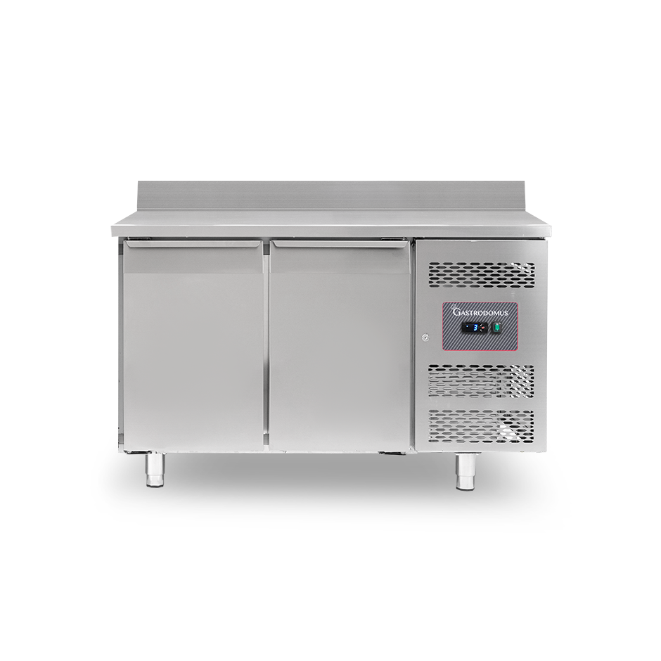 Mesa refrigerada 2 puertas con alzatina 0°C/+8°C – Clase energética A – Profundidad 600 mm