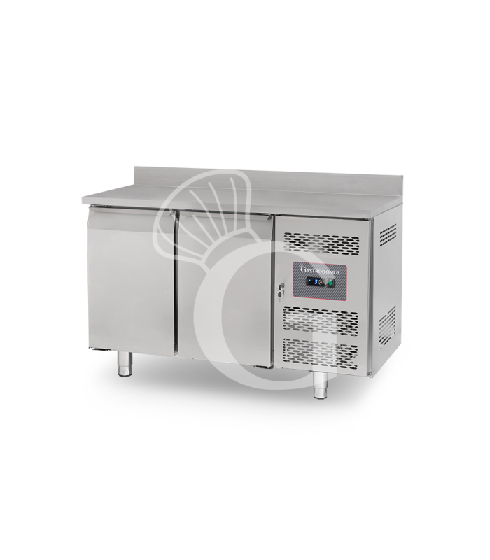Mesa refrigerada 2 puertas con alzatina 0°C/+8°C – Clase energética A – Profundidad 600 mm