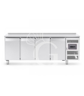 Mesa refrigerada de 4 puertas, 0 °C/+8 °C, clase energética A, profundidad de 700 mm