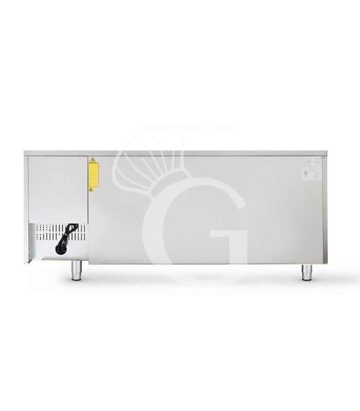 Mesa refrigerada de 4 puertas, 0 °C/+8 °C, clase energética A, profundidad de 700 mm