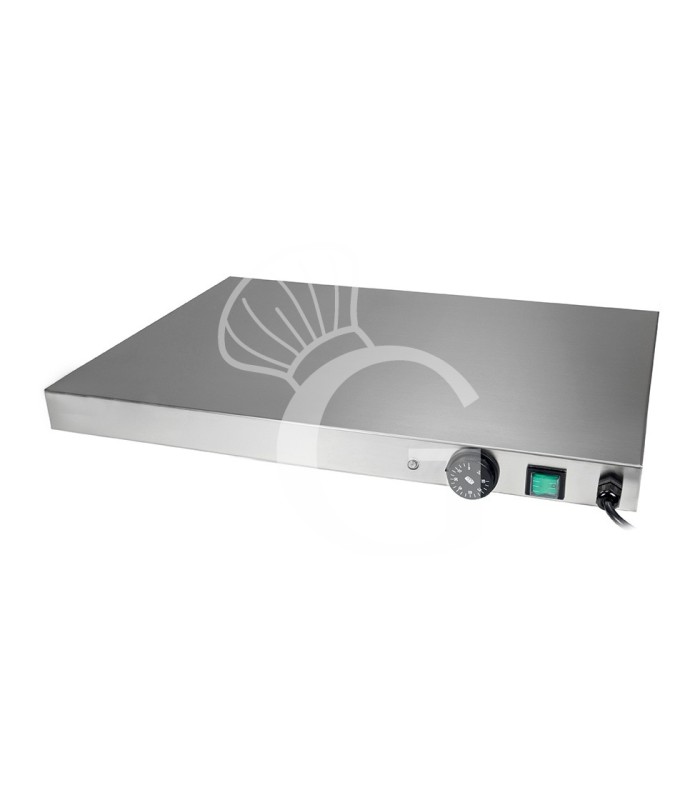 Placa caliente de acero inoxidable L 600 mm x P 400 mm x A 60 mm