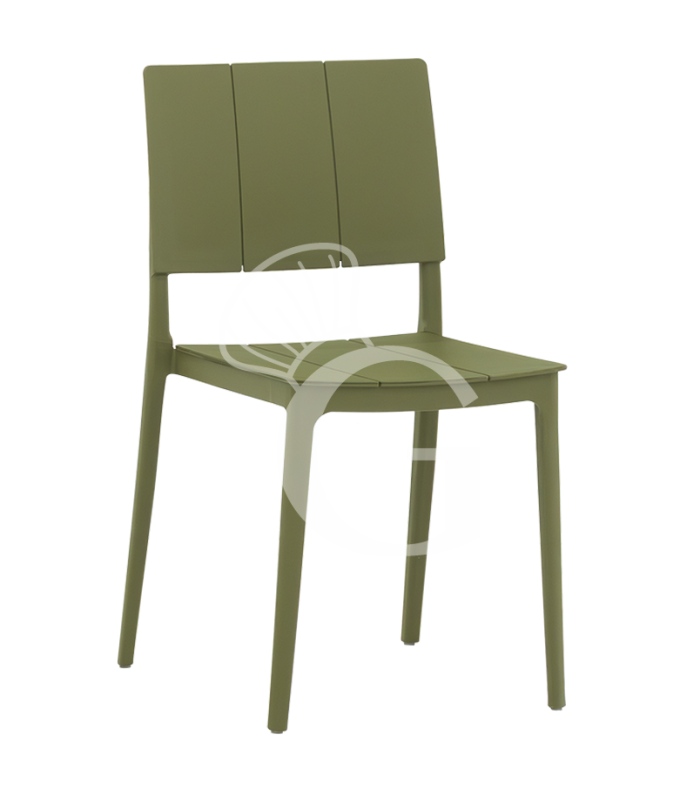 Silla Gaia con estructura, asiento y respaldo de polipropileno