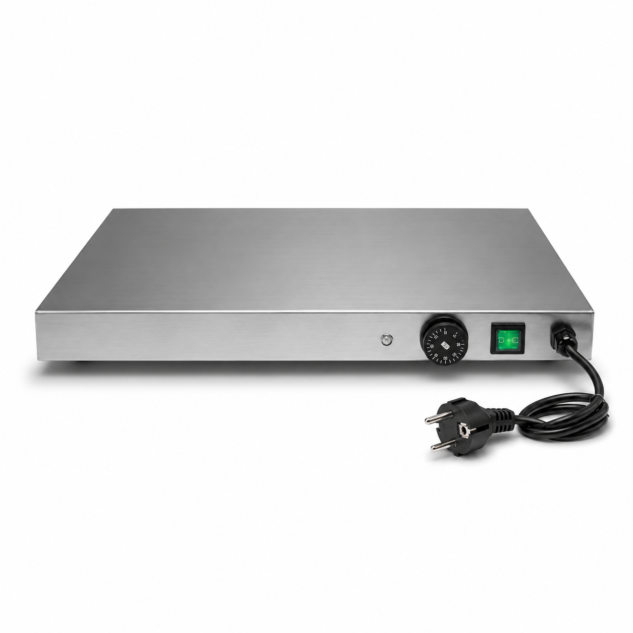 Placa caliente de acero inoxidable L 500 mm x P 500 mm x A 60 mm