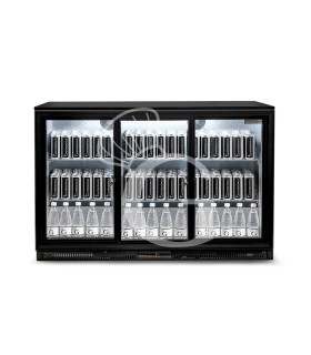 Vitrina frigorífica ventilada de sobremostrador o trasbarra horizontal, 3 puertas correderas – 303 L – temperatura 2°C/+10°C