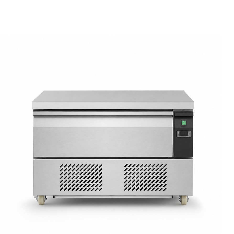 Cajonera refrigerada con ruedas, 2xGN1/1 y conversión de temperatura de negativa a positiva