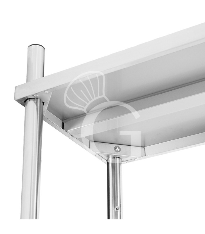 copy of Scaffale Acciaio Inox 4 ripiani L 1300 x P 500 x H 2000 mm