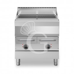 Parrilla eléctrica doble de agua sobre mueble cerrado, prof. 900 mm