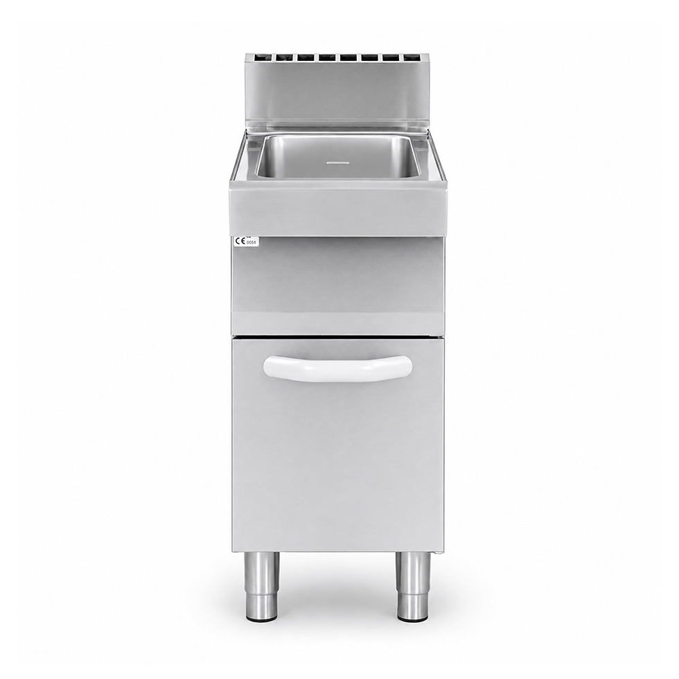 Cocedor de pasta profesional de gas 1 cuba 40 LT L 400 mm x P 700 mm x A 850 mm