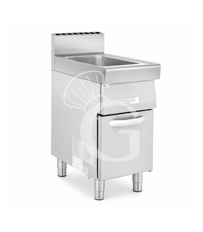 Cocedor de pasta profesional de gas 1 cuba 40 LT L 400 mm x P 700 mm x A 850 mm