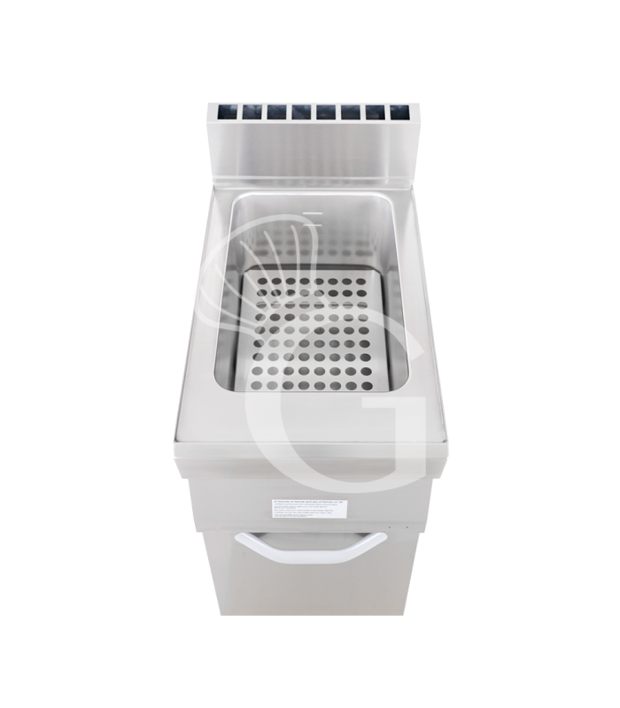 Cocedor de pasta profesional de gas 1 cuba 40 LT L 400 mm x P 700 mm x A 850 mm