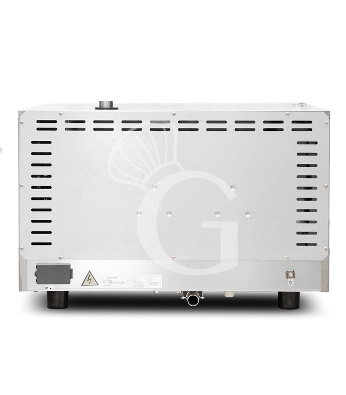 Horno eléctrico de convección para pastelería con humidificador, controles mecánicos, trifásico para 4 bandejas 600x400 mm
