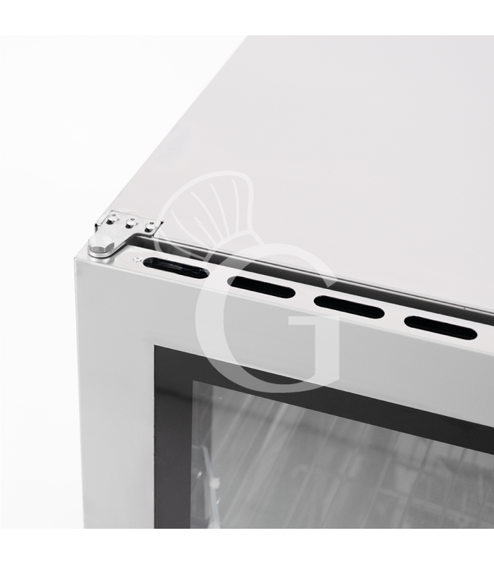 Horno eléctrico de convección para pastelería con humidificador, controles mecánicos, trifásico para 4 bandejas 600x400 mm