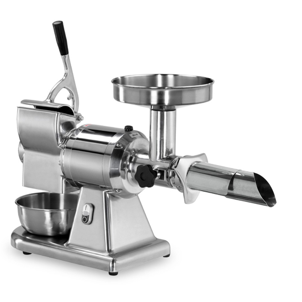 Máquina pasapomodoro y ralladora trifásica inox, 40 kg/h, 590×290×510/600 mm