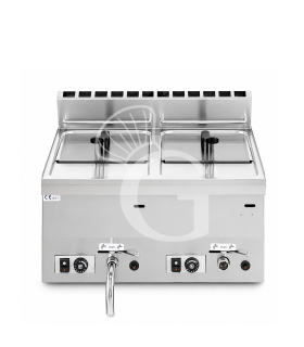 Freidora de sobremesa a gas con 2 cubas de 8 LT + 8 LT 13600 kW