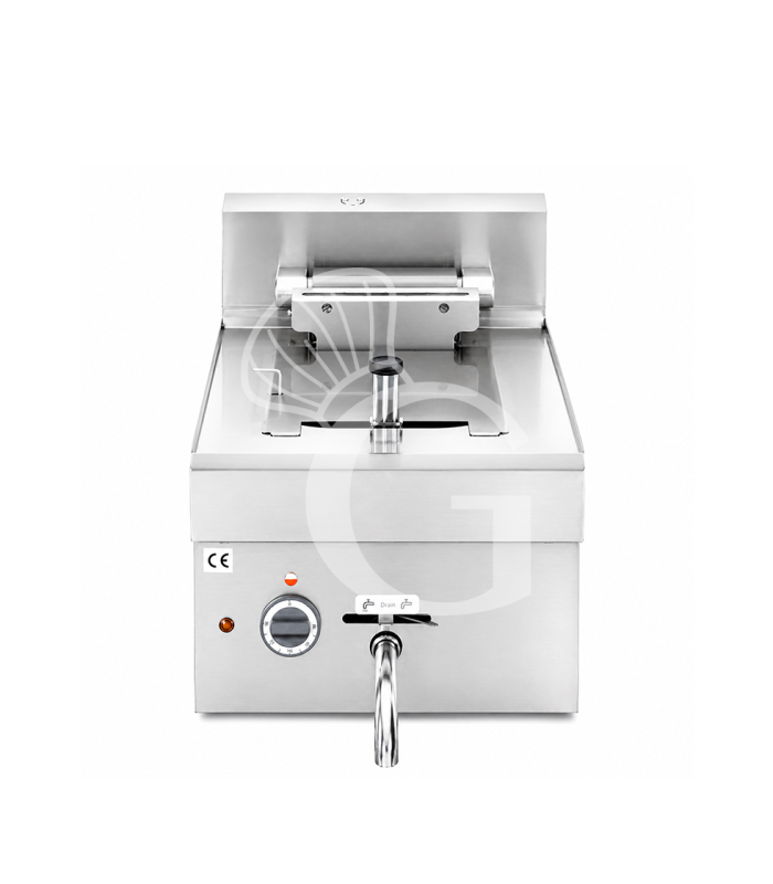Freidora industrial eléctrica de sobremesa 1 cuba 10 LT 7,5 Kw Trifásica