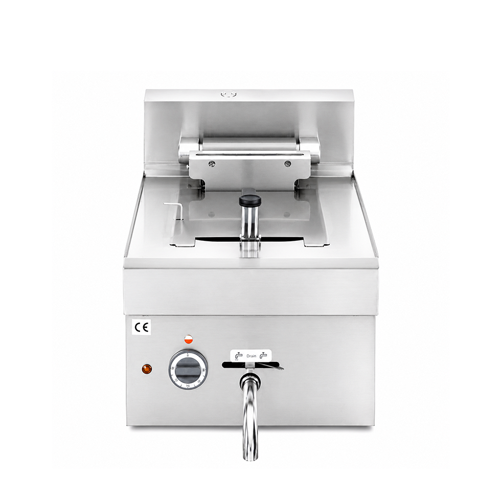 Freidora industrial eléctrica de sobremesa 1 cuba 10 LT 7,5 Kw Trifásica