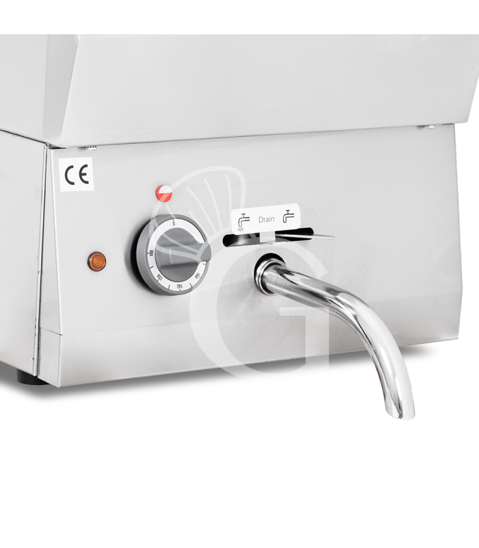 Freidora industrial eléctrica de sobremesa 1 cuba 10 LT 7,5 Kw Trifásica
