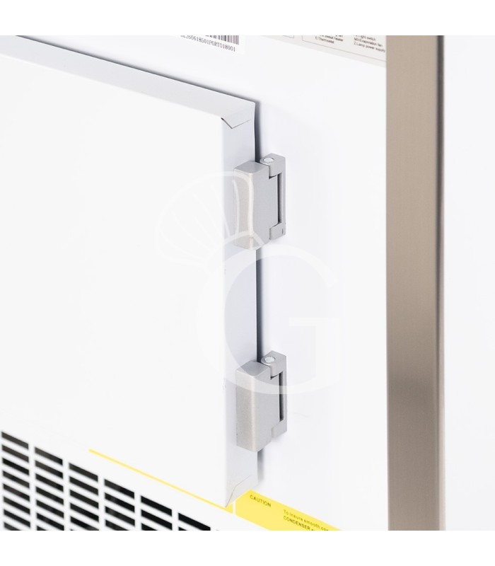 Mostrador refrigerado ventilado de cristal curvo, 0°/+5°C, L 1205 mm, completo de luz, estante intermedio y cristales traseros