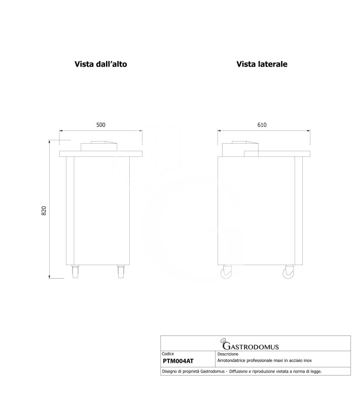 Boleadora profesional maxi en acero inox- husillo de aluminio teflonado antiadherente- peso masa de 20 a 800 gr