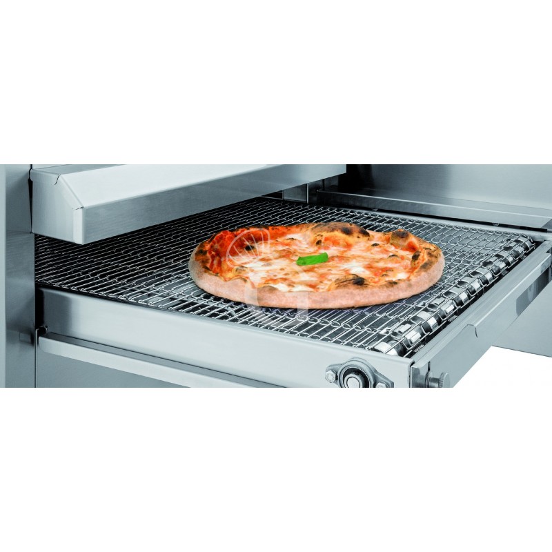 Horno Profesional de túnel para pizza Trifásico Cinta transportadora 800 mm