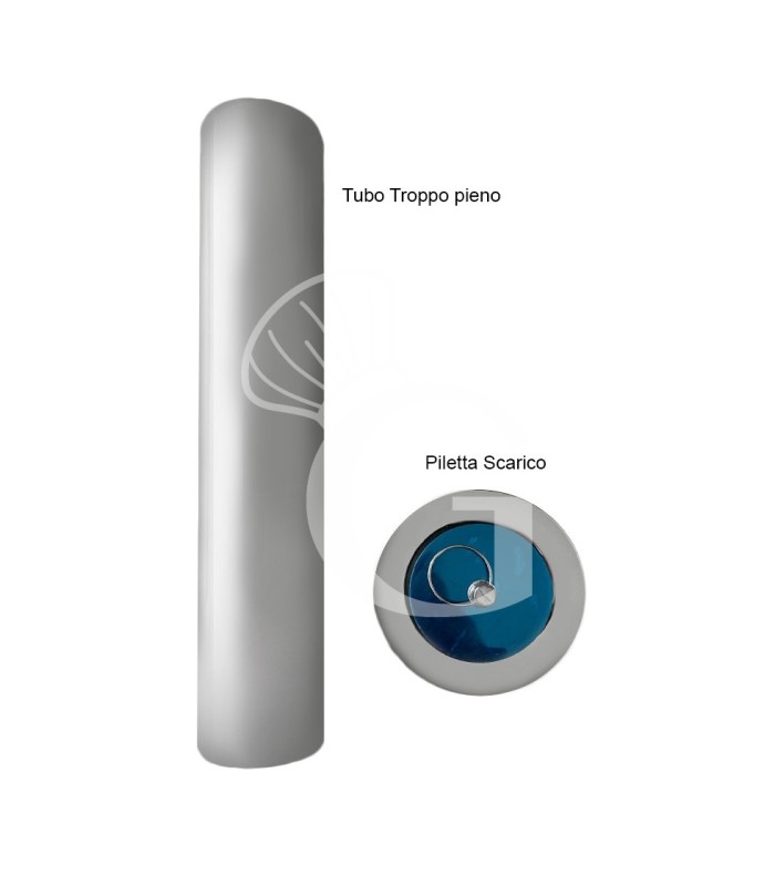 Fregadero de acero inoxidable con 1 estante, peto, 2 cubetas L 1000 mm x P 600 mm x A 965 mm -con agujero para el grifo Ø 32 mm