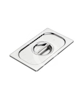 Tapa hermética de acero inoxidable GN1/4 L 265 x P 162 mm