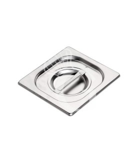 Tapa hermética de acero inoxidable GN1/6 176 mm x 162 mm