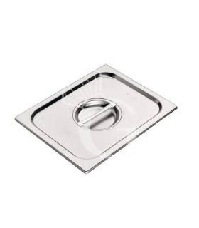 Tapa hermética de acero inoxidable GN1/2 L 325 mm x P 265 mm