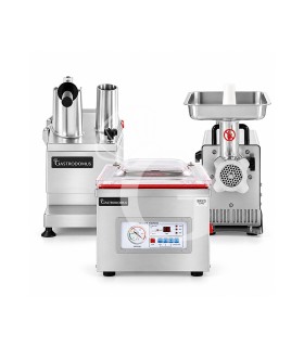 Kit de Preparación Profesional para Restaurante – Cortaverduras, Picadora de Carne y Envasadora al Vacío de Campana
