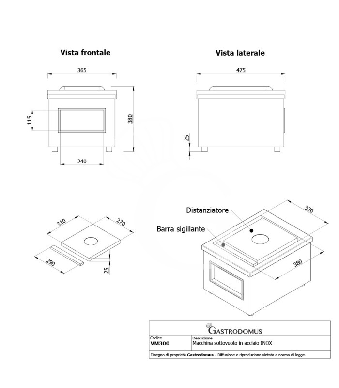 Kit de Preparación Profesional para Restaurante – Cortaverduras, Picadora de Carne y Envasadora al Vacío de Campana