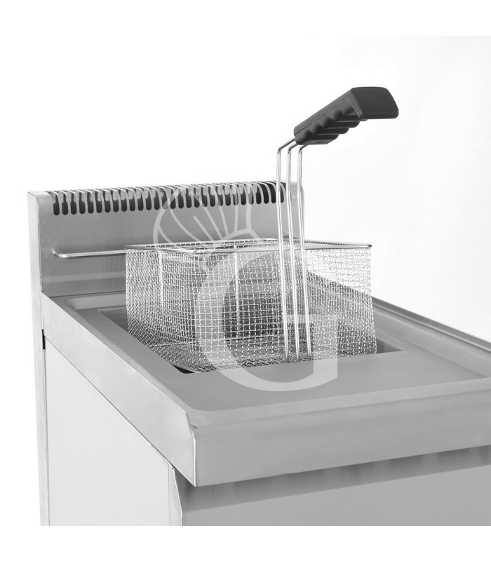 Kit de Cocción Profesional para Restaurante – Horno de Gastronomía, Cocina de Gas de 4 Fuegos y Freidora de Gas de 20 Litros