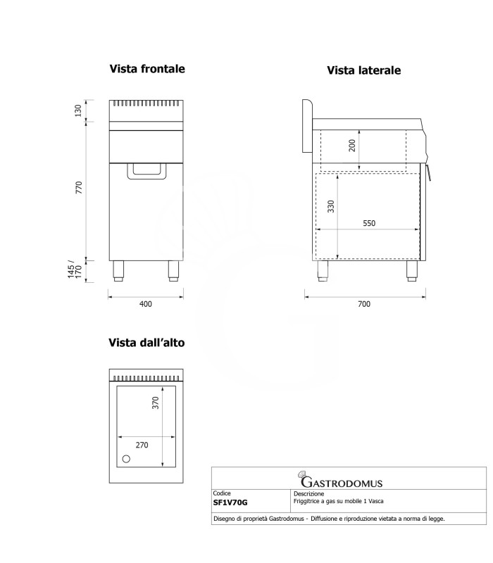 Kit de Cocción Profesional para Restaurante – Horno de Gastronomía, Cocina de Gas de 4 Fuegos y Freidora de Gas de 20 Litros