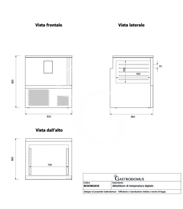 Kit Restaurante: Armario Refrigerado 650 L, Estantería Inox 4 Estantes y Abatidor Digital 5 Bandejas