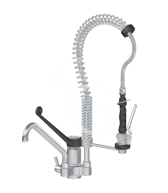 Kit de Lavado Profesional: Fregadero, Lavavajillas 50×50 y Grupo de Ducha con Grifo