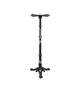 Base decorativa de hierro fundido pintado con 4 patas, altura de 108 cm