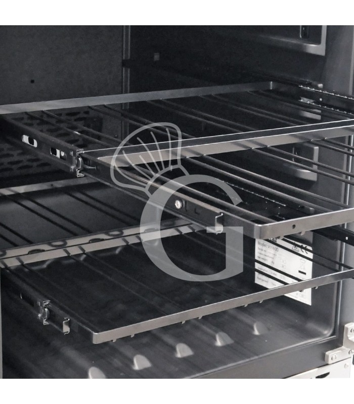 Vinoteca ventilada con puerta de acero inoxidable, 270 LT, 10 estantes, capacidad para 71 botellas, +5 °C/+18 °C