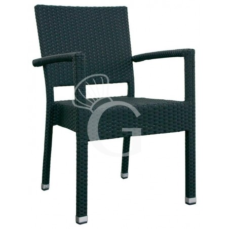 Silla Eco con estructura de aluminio totalmente recubierta de alambre de polietileno Silla Eco con estructura de aluminio totalmente recubierta de alambre de polietileno