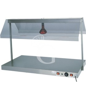 Lámpara infrarroja con placa calefactora de acero inoxidable