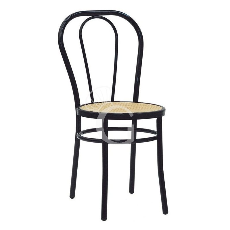 Silla tradicional con estructura de acero pintado y asiento de polipropileno Silla tradicional con estructura de acero pintado y asiento de polipropileno