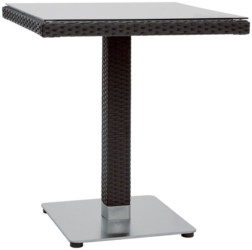 Mesa de exterior de aluminio recubierta de polietileno