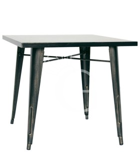 Mesa de interior de metal pintado efecto antiguo L 820 mm