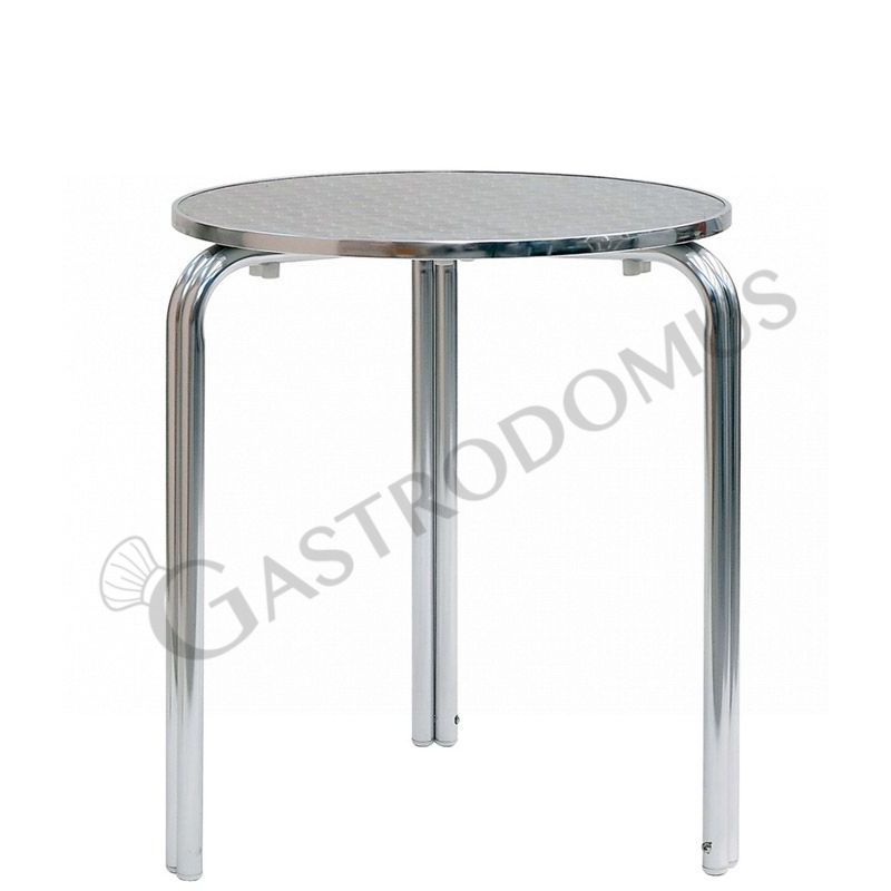 Mesa redonda 3 patas de aluminio y acero ⌀ 700 mm
