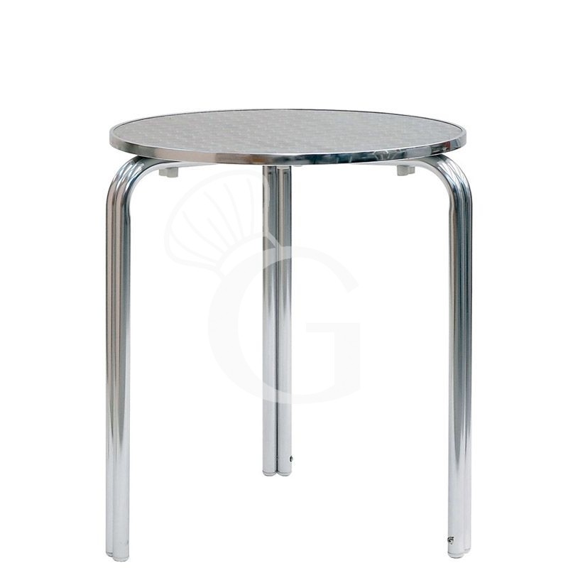 Mesa redonda 3 patas de aluminio y acero ⌀ 700 mm