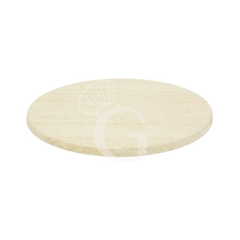 Tablero travertino marfil redondo para exterior - diámetro 700 mm Tablero travertino marfil redondo para exterior - diámetro 700 mm