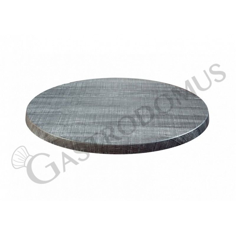 Tablero con textura gris redondo para exterior - diámetro 700 mm