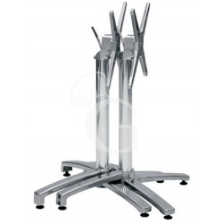 Base plegable altura 720 mm doble de aluminio